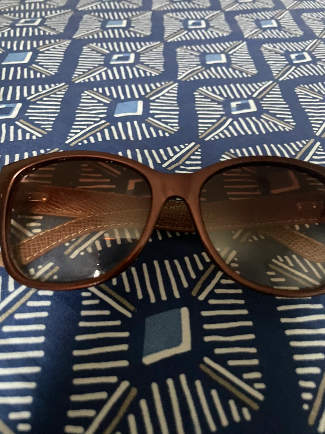 Brown Square Frame Sunglasses