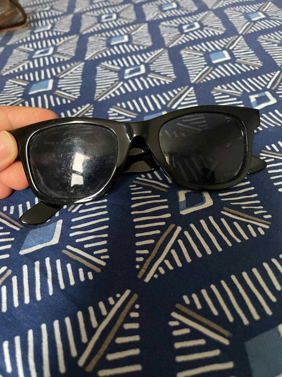 Black Wayfarer Style Sunglasses