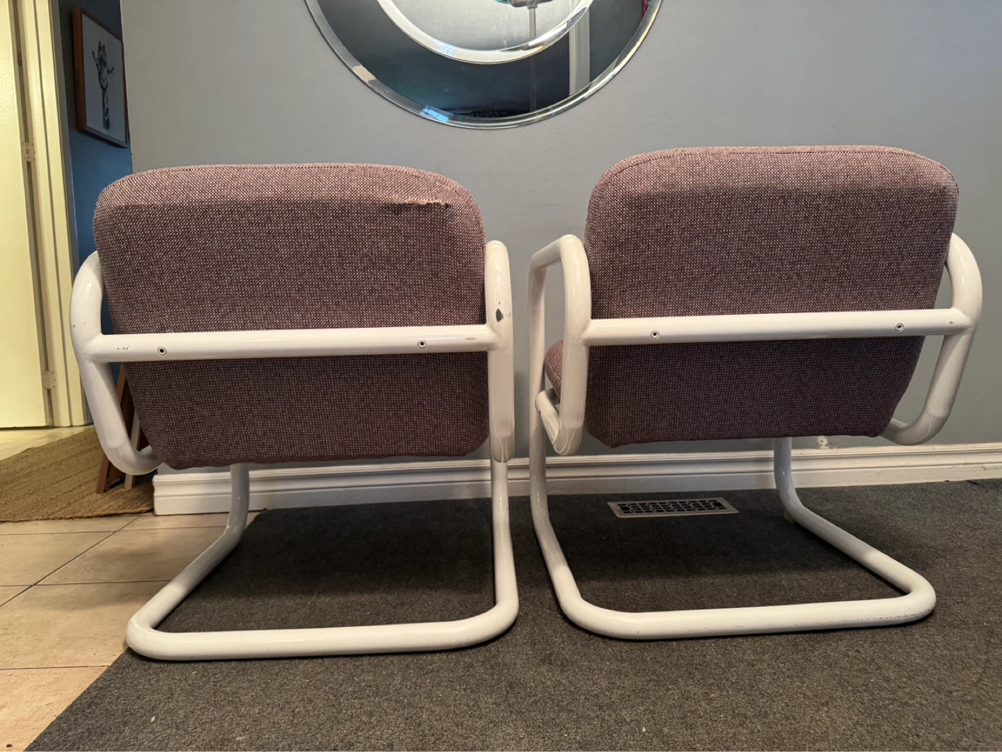 KINETIC Tubular Cantilever Chairs - good condition ! - photo 4
