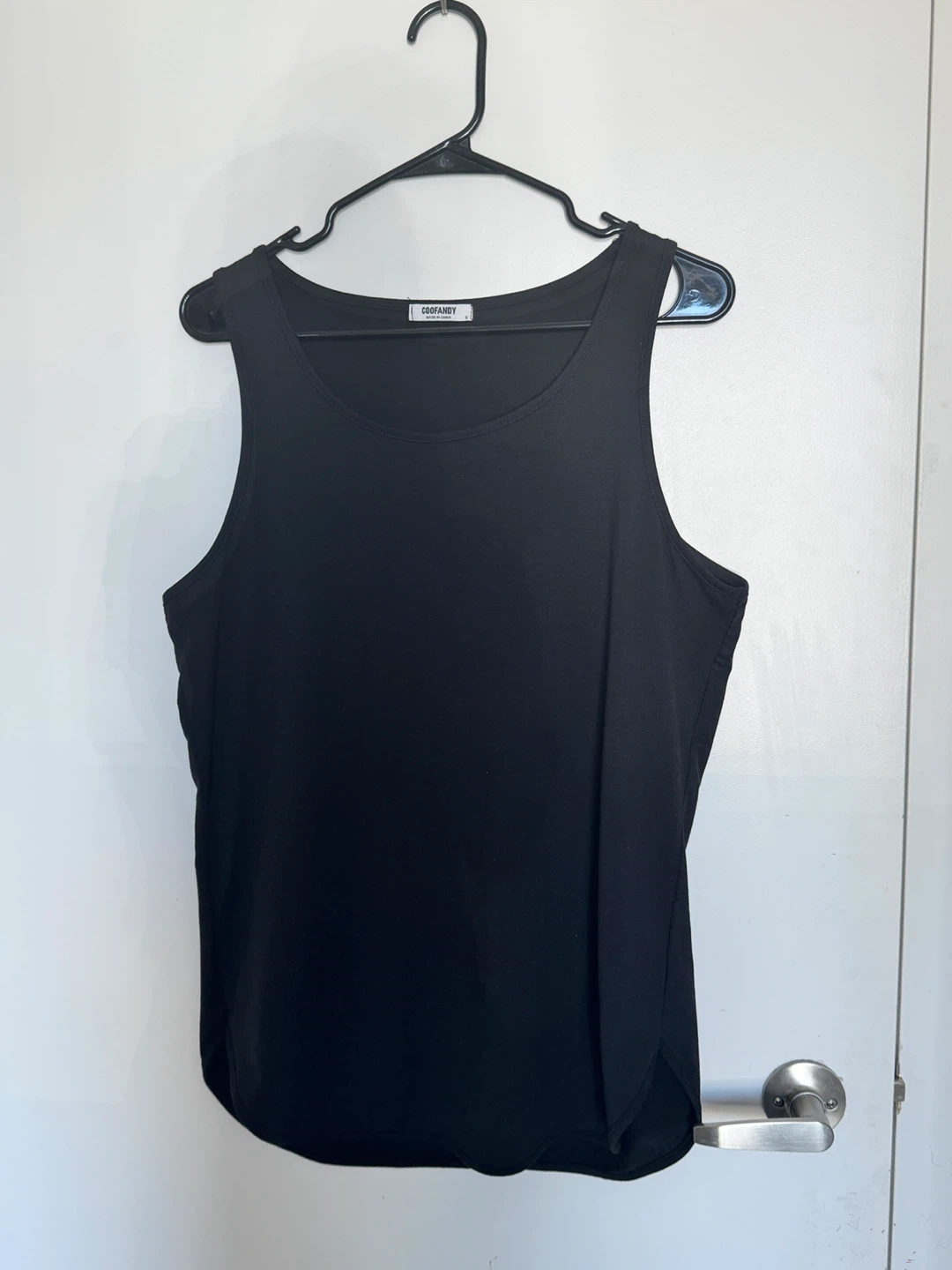 COOFANDY Black Tank Top - Size S