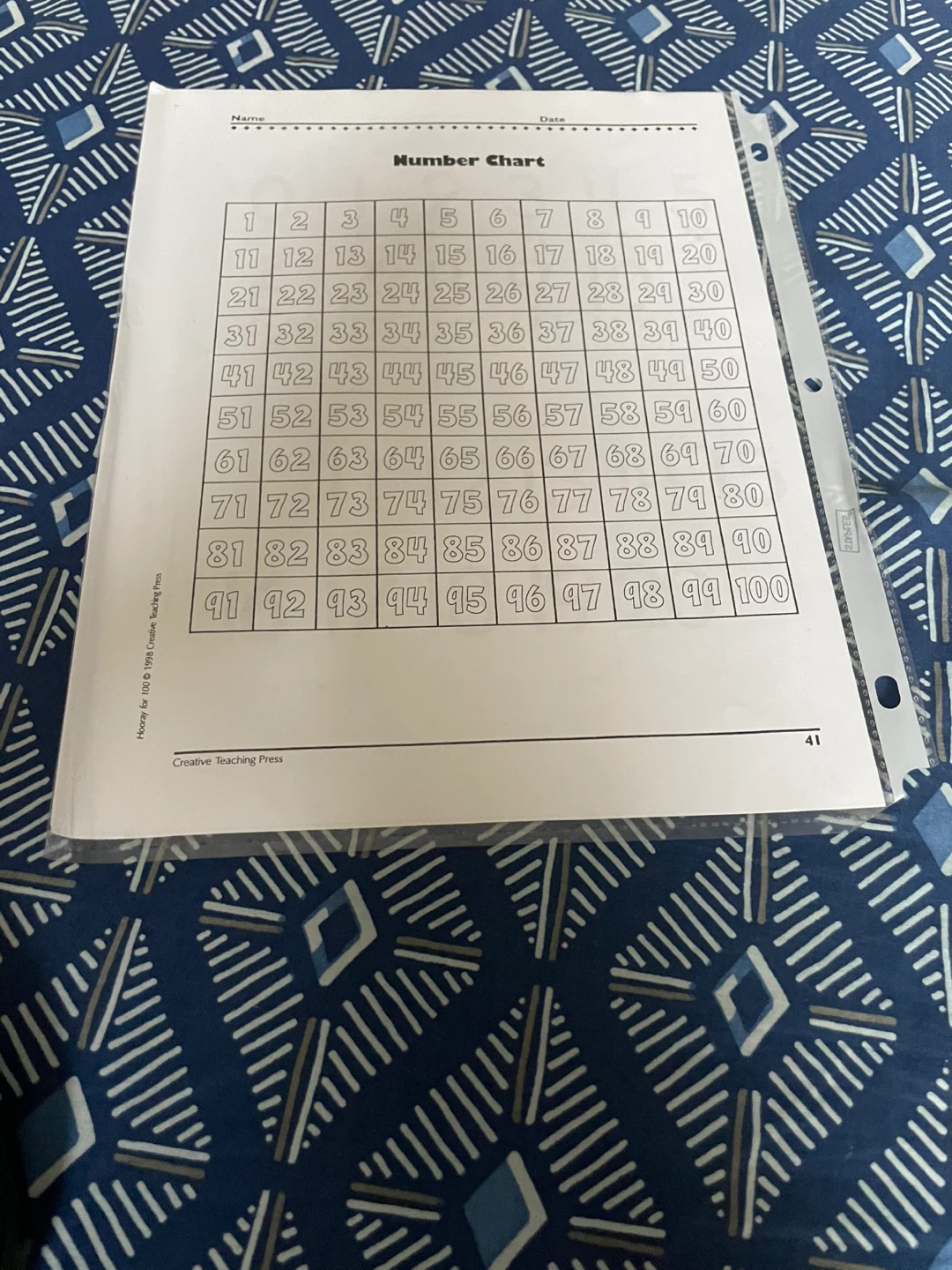 Kids number or alphabet chart - photo 2