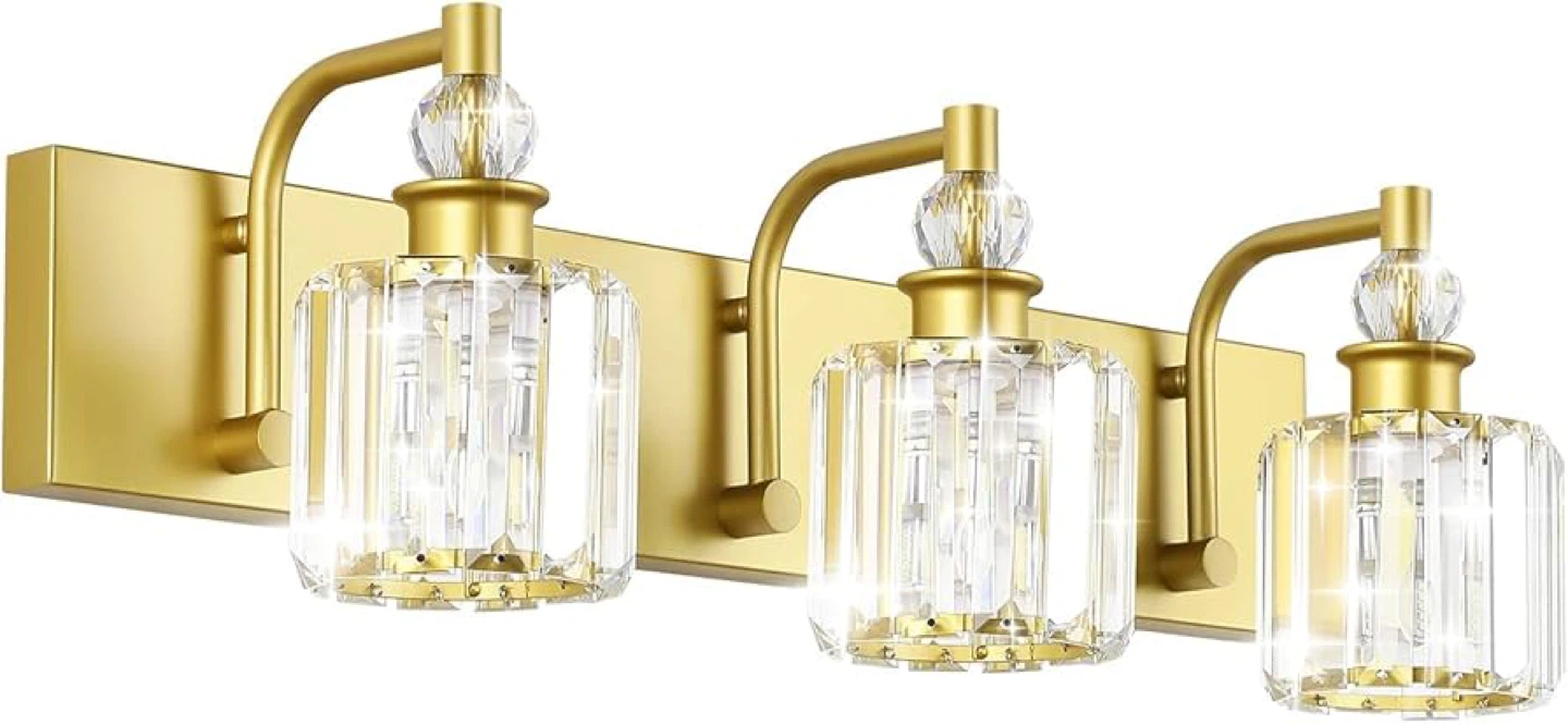 Ralbay Crystal Vanity Light 3 Light Gold - photo 3