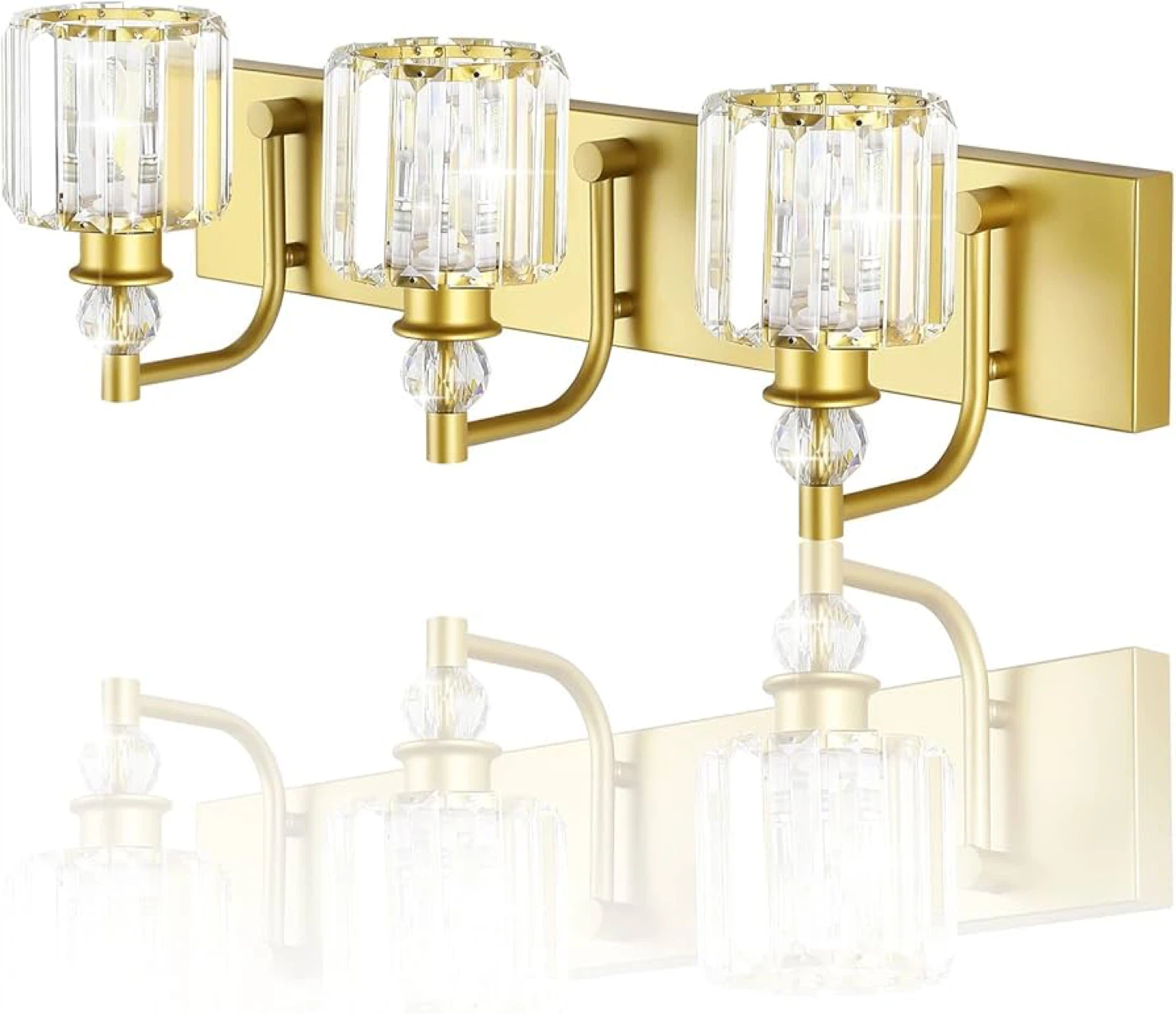 Ralbay Crystal Vanity Light 3 Light Gold - photo 2