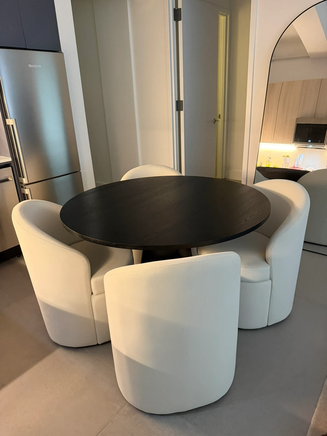 Solid Wood Base Dining Table