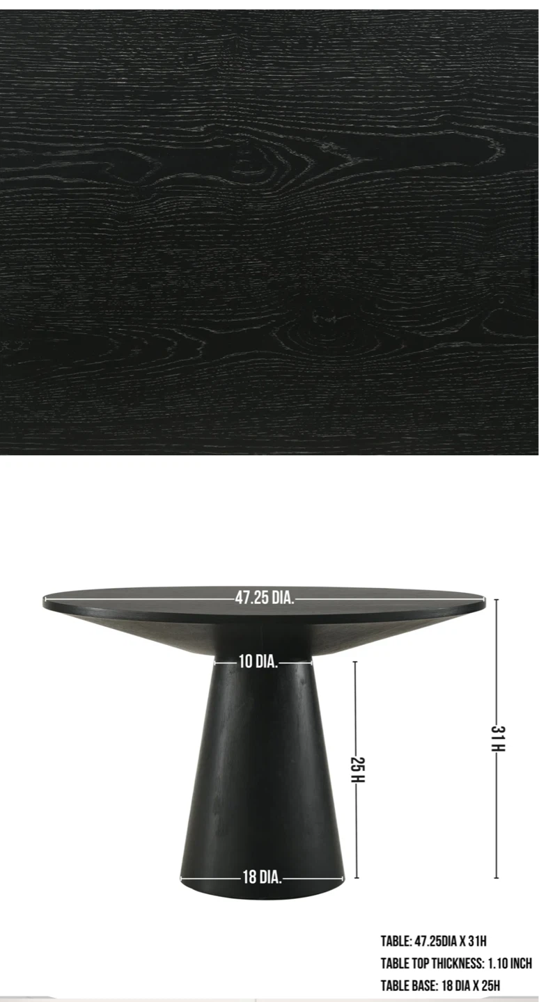 Solid Wood Base Dining Table - photo 3