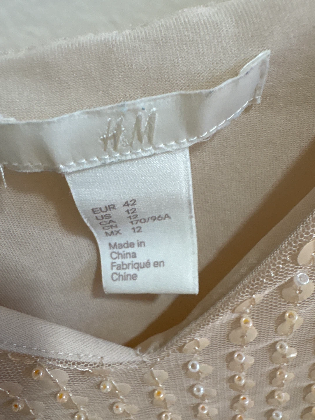 H&M Beaded Camisole Top - Size 12 - photo 2