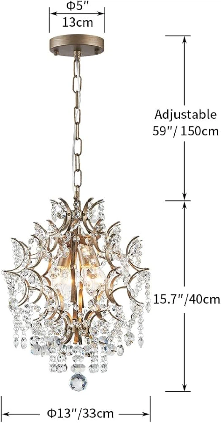 AGV Lighting Crystal Chandelier Pendant - photo 3