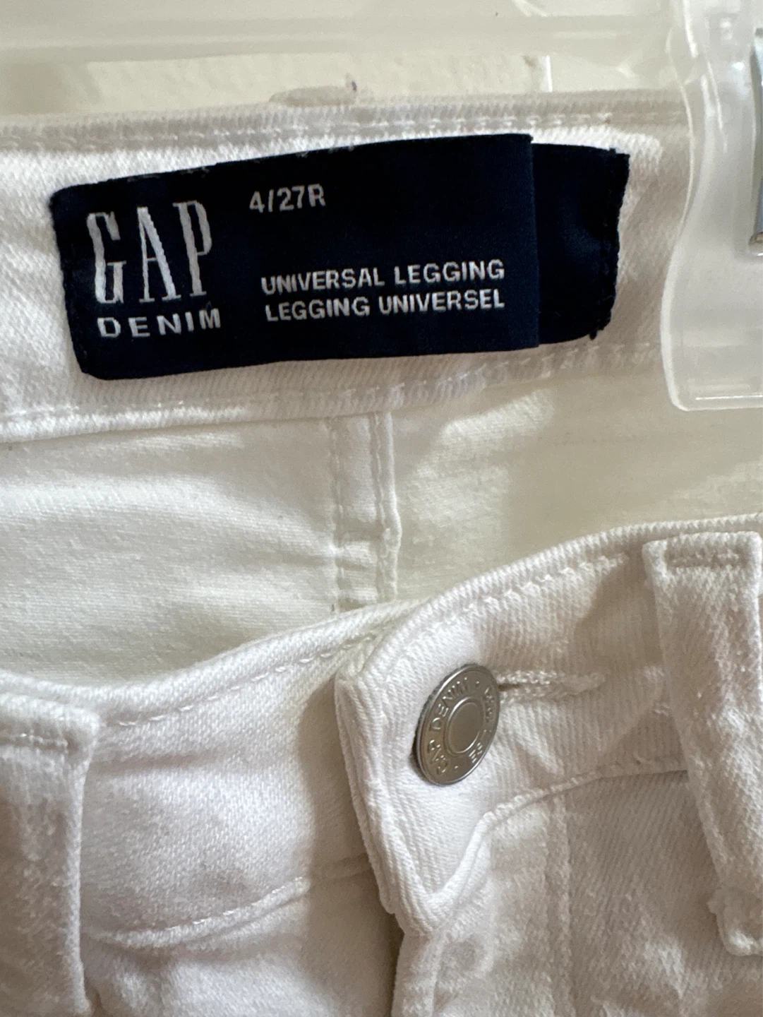 GAP Women's White Universal Legging Jeans Size 4/27R - photo 2