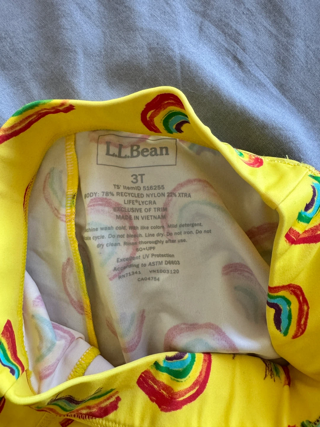 L.L.Bean Toddler Rainbow Swim Shorts Size 3T - photo 2