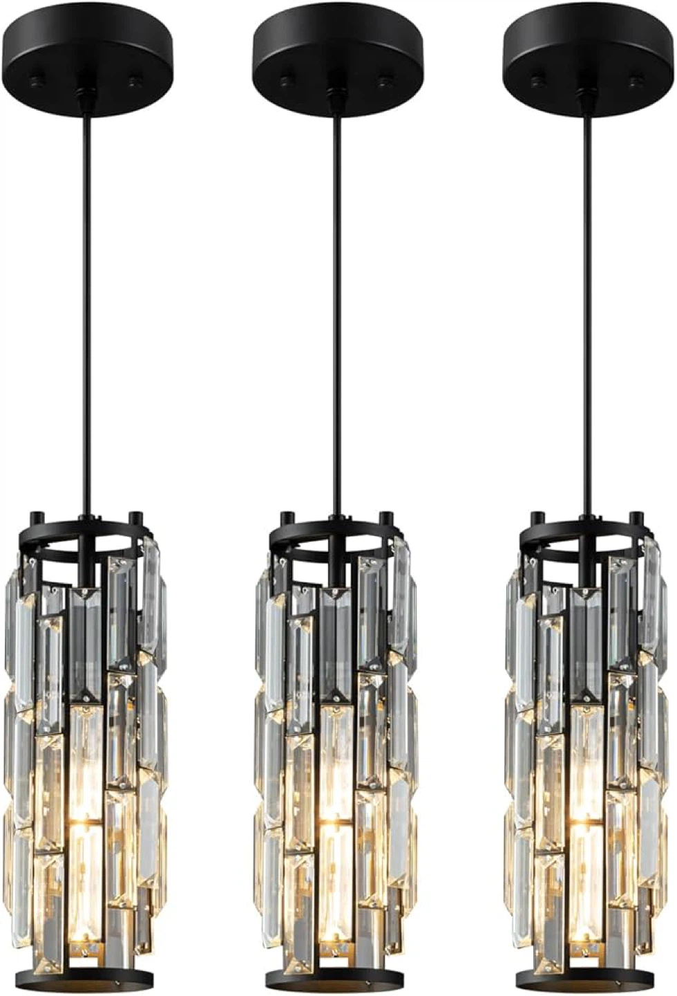LMQNINE Pendant Lights Modern Black