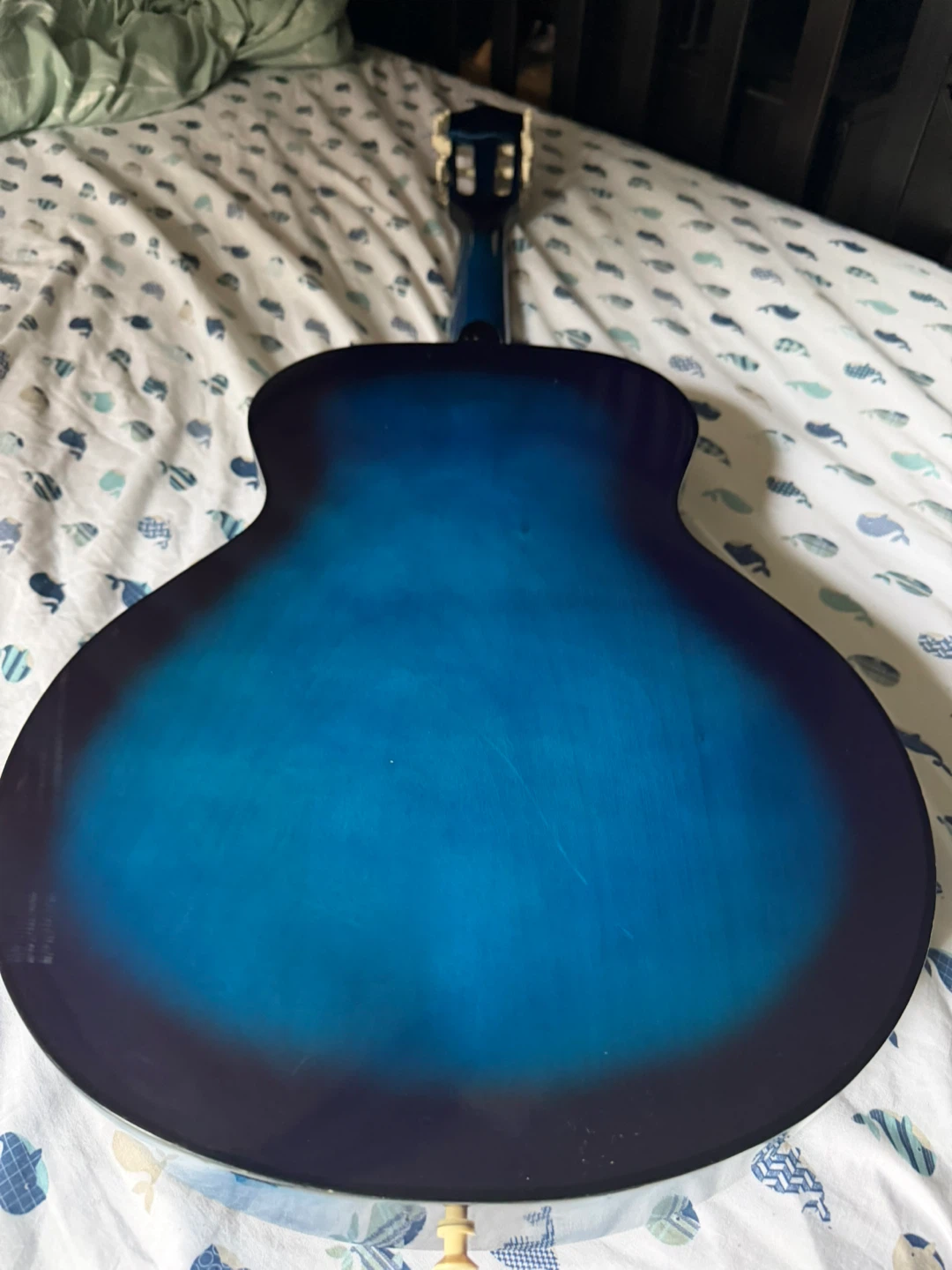 Acoustic Guitar with Gig Bag - Blue - photo 3