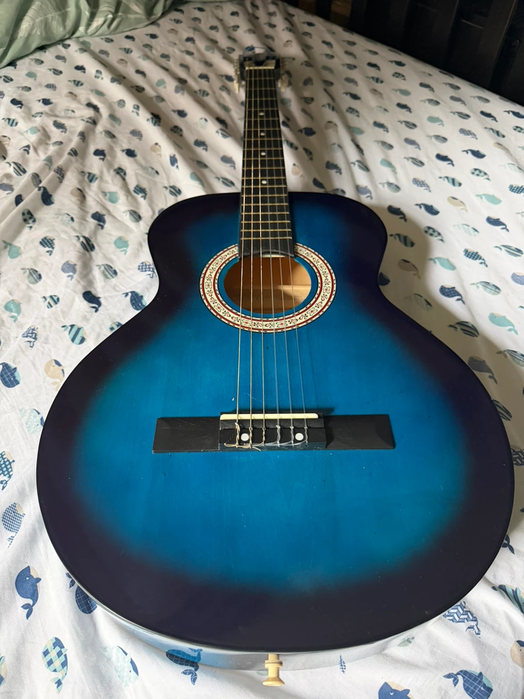 Acoustic Guitar with Gig Bag - Blue - photo 2