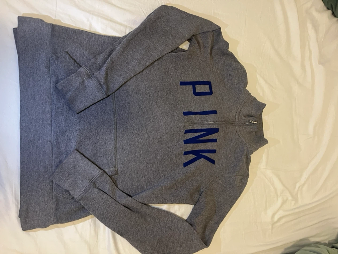 PINK New York Giants Quarter Zip Sweatshirt - photo 2