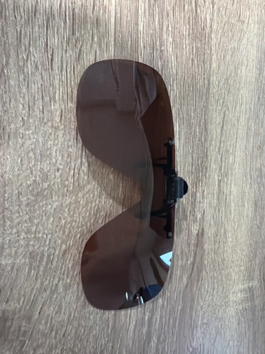 Brown Clip-On Sunglasses