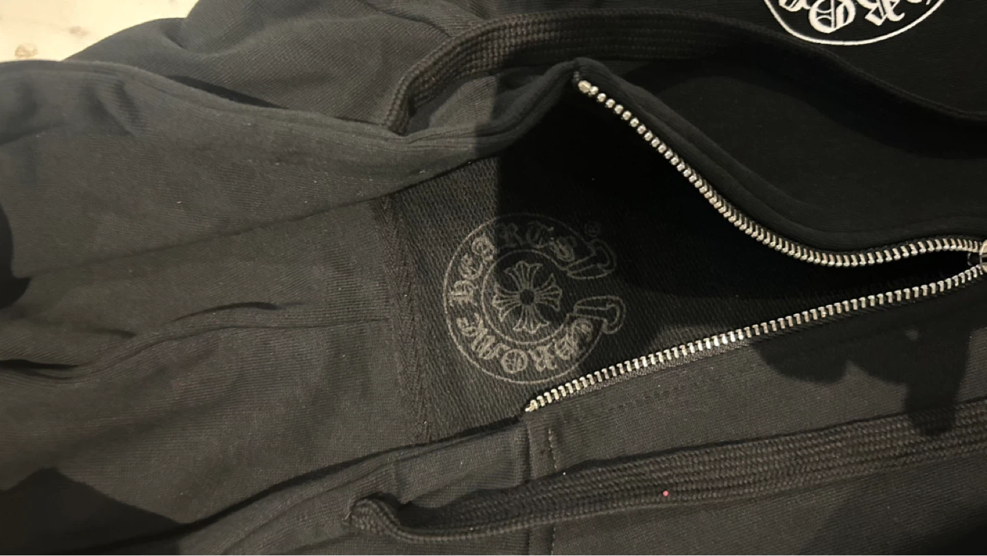 Chrome Hearts Black Zip-Up Hoodie - photo 3