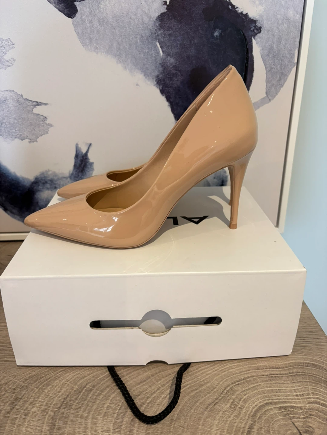 ALDO Women's Beige Patent Leather Stiletto Pumps - photo 2