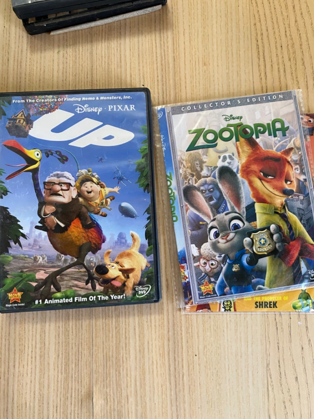 Disney Pixar UP & Zootopia Collector's Edition DVDs
