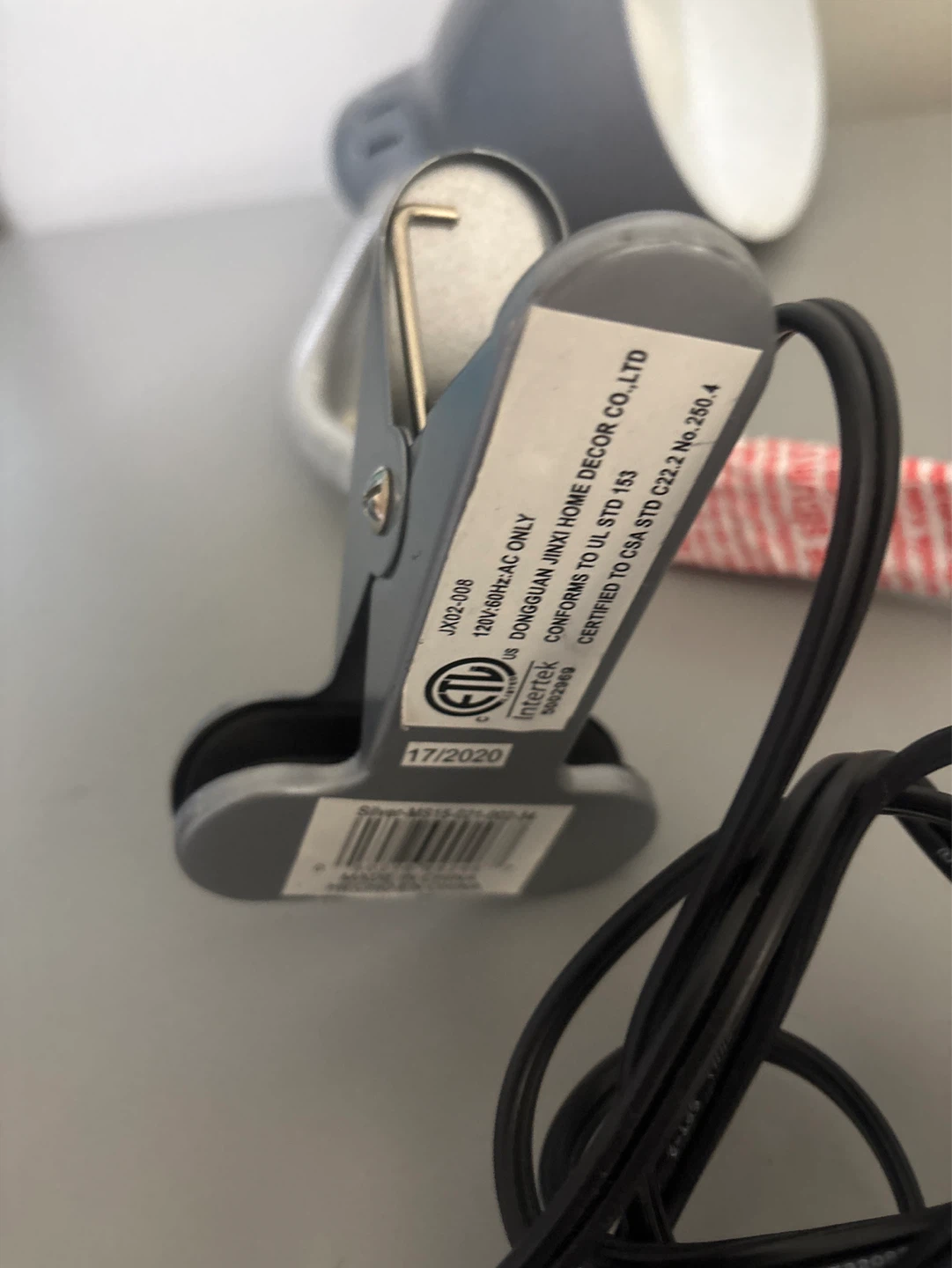 Grey Clip-On Task Lamp - photo 4