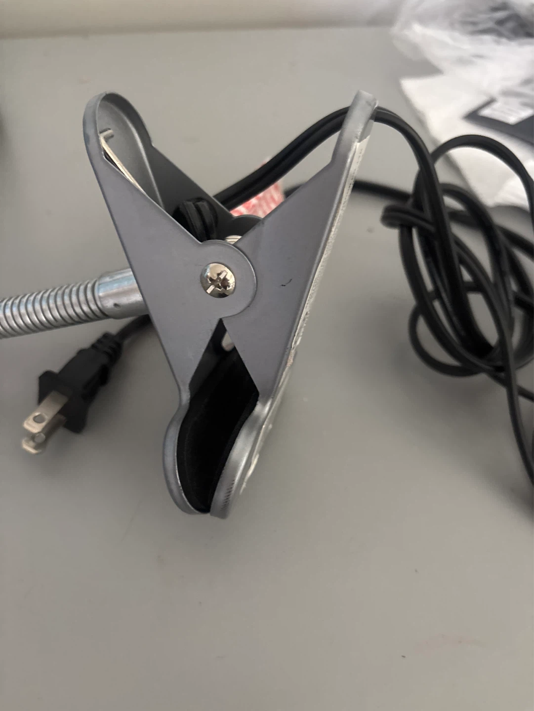 Grey Clip-On Task Lamp - photo 3