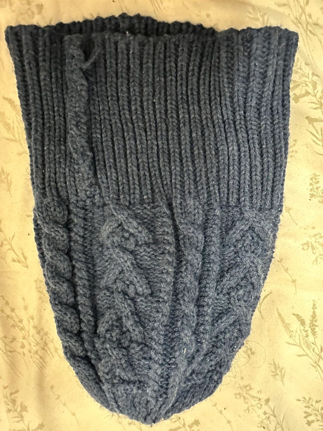Navy Blue Knit Beanie