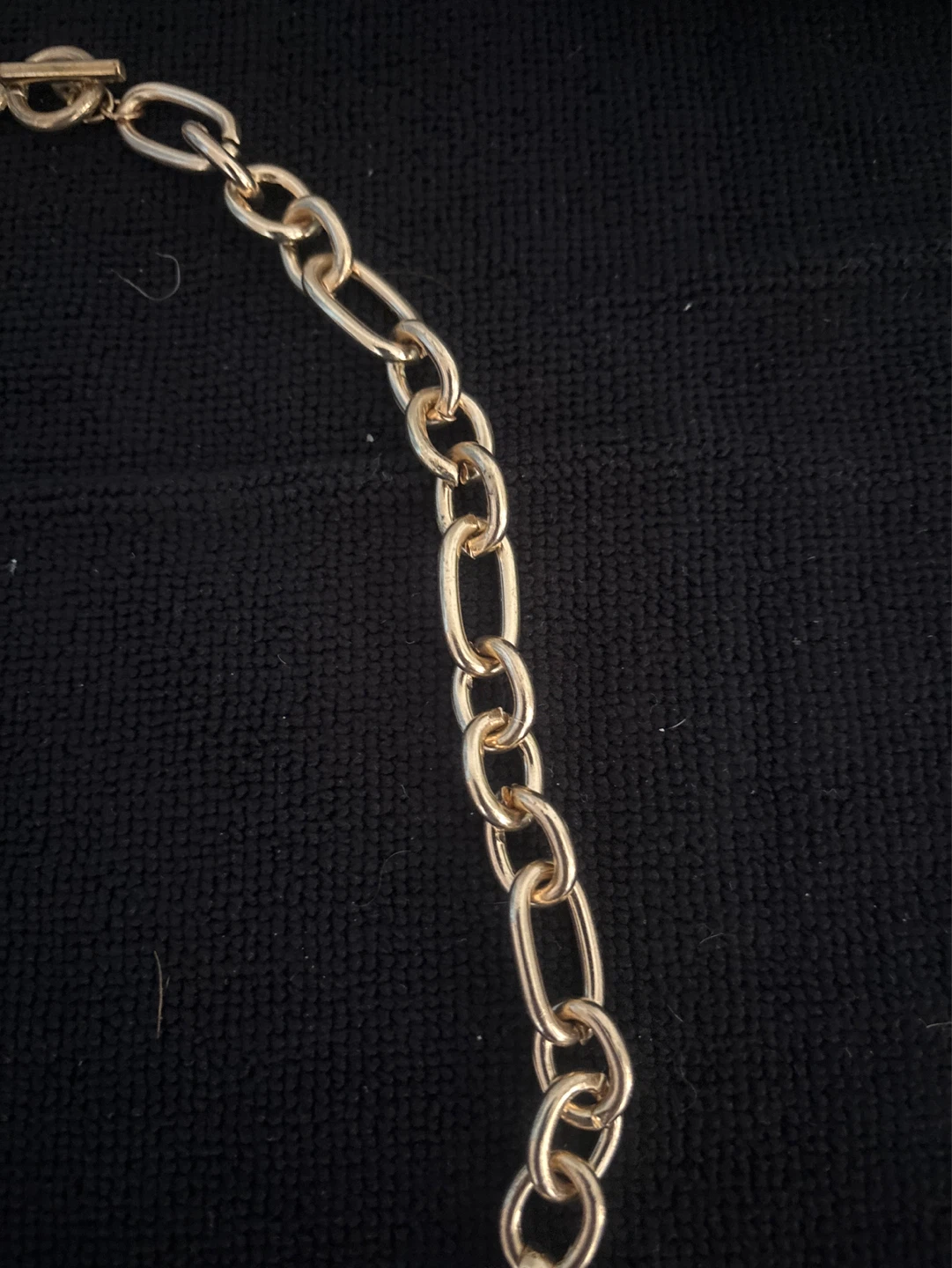 New Gold Chain Necklace with Rhinestone Accents - photo 5