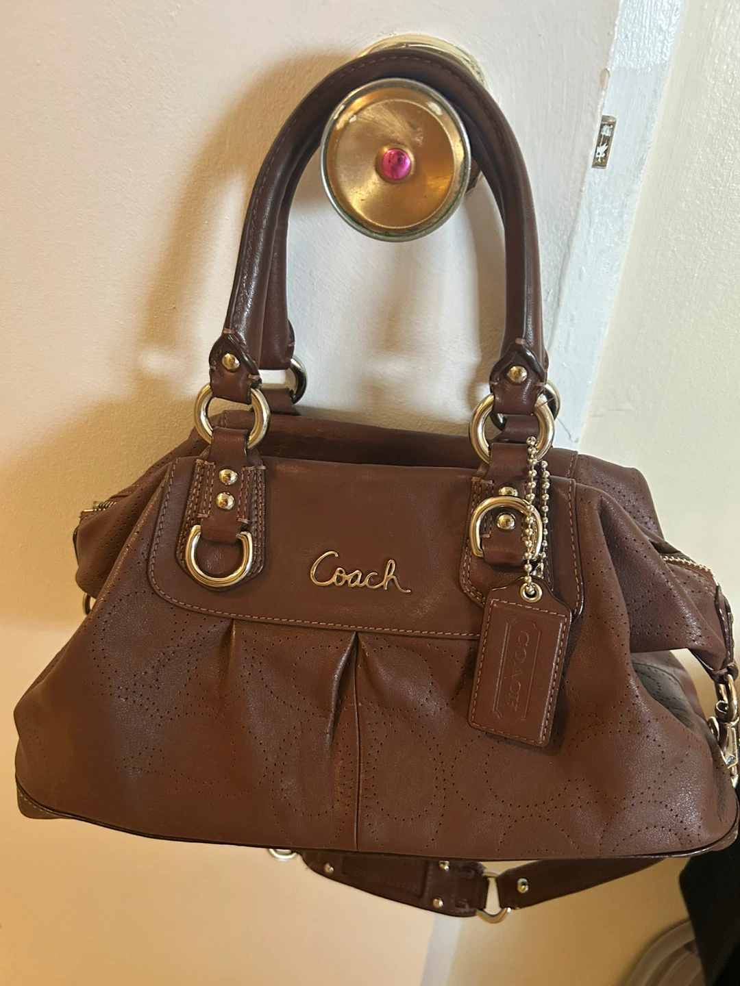 Coach Brown Leather Satchel Handbag