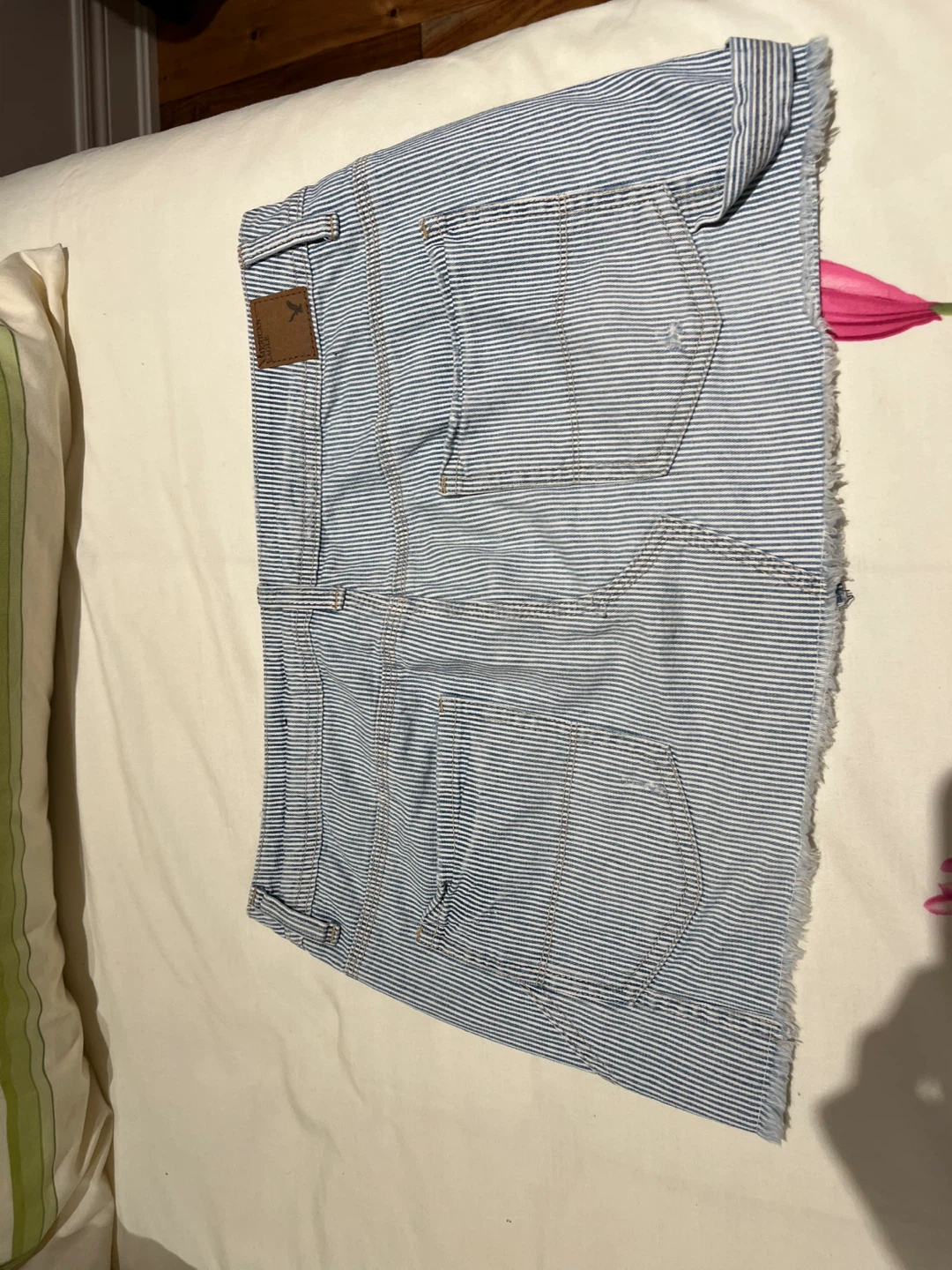 American Eagle Striped Denim Skirt Size 6 - photo 2