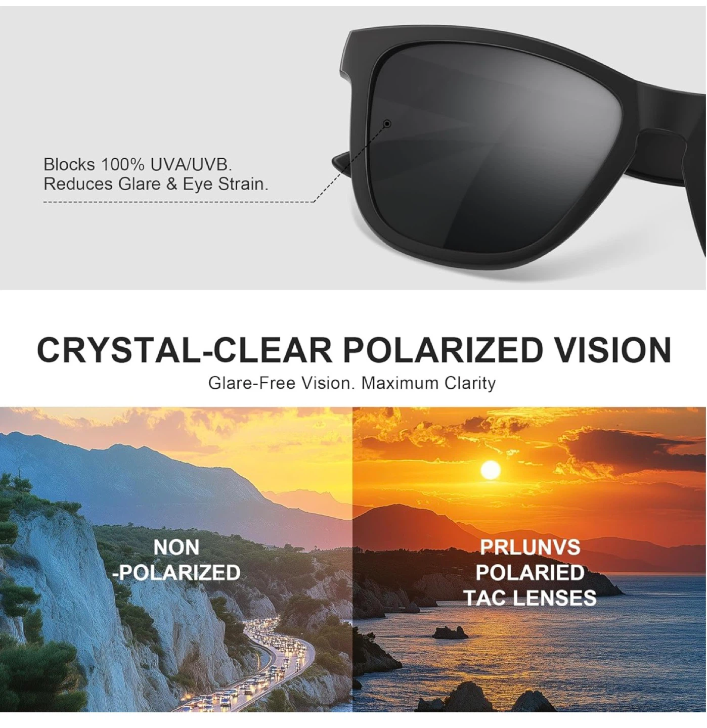 PIRLUNVS Polarized Sunglasses UV400 3 pack - photo 3