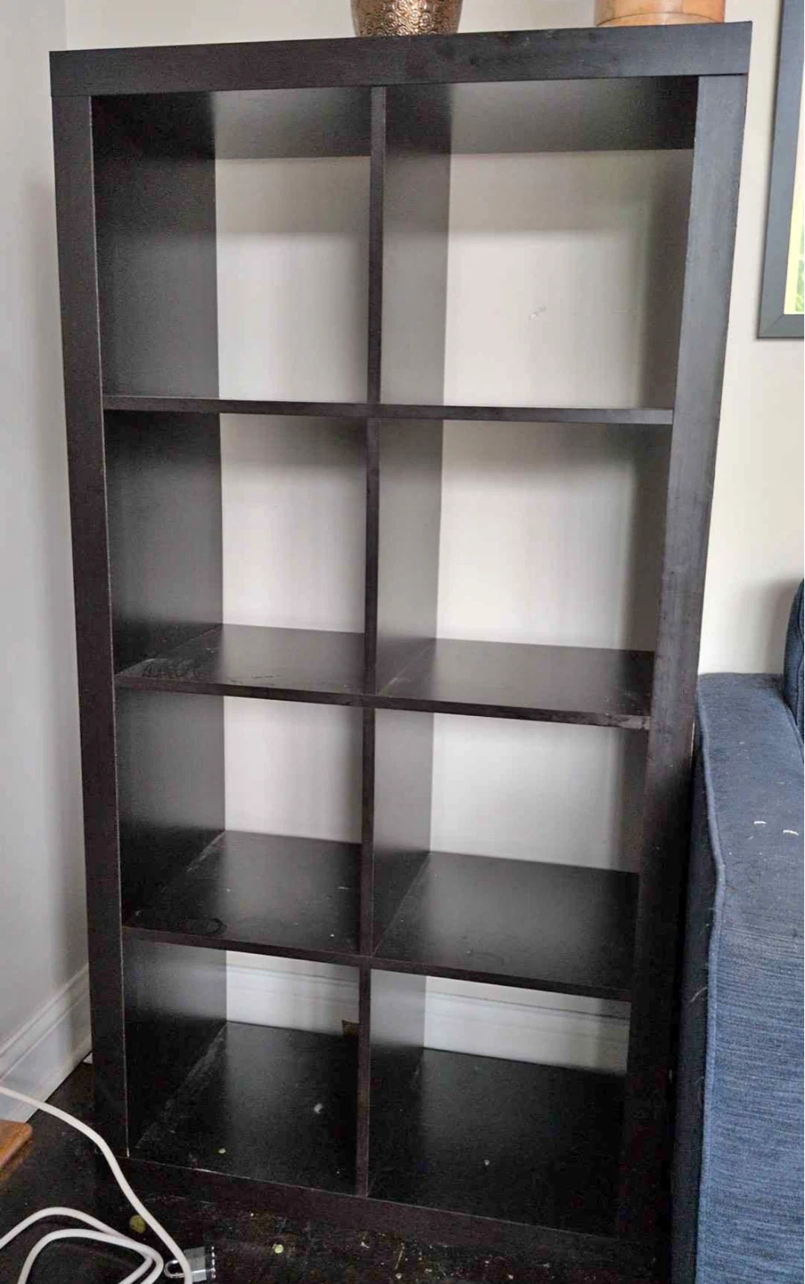 IKEA KALLAX Shelf Unit - Black-Brown 4x2 Cubes - photo 2