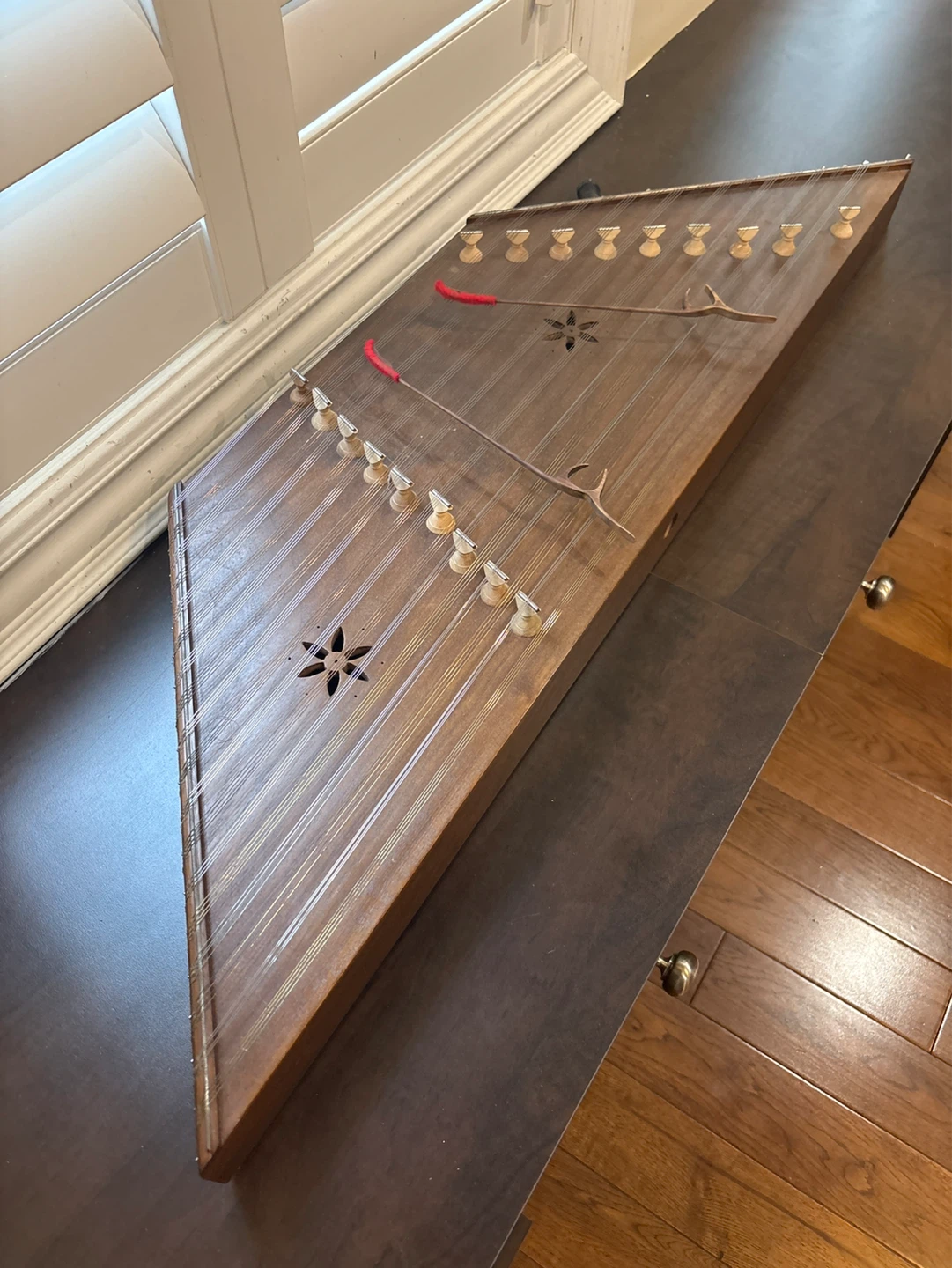 Wooden Dulcimer with Hammers