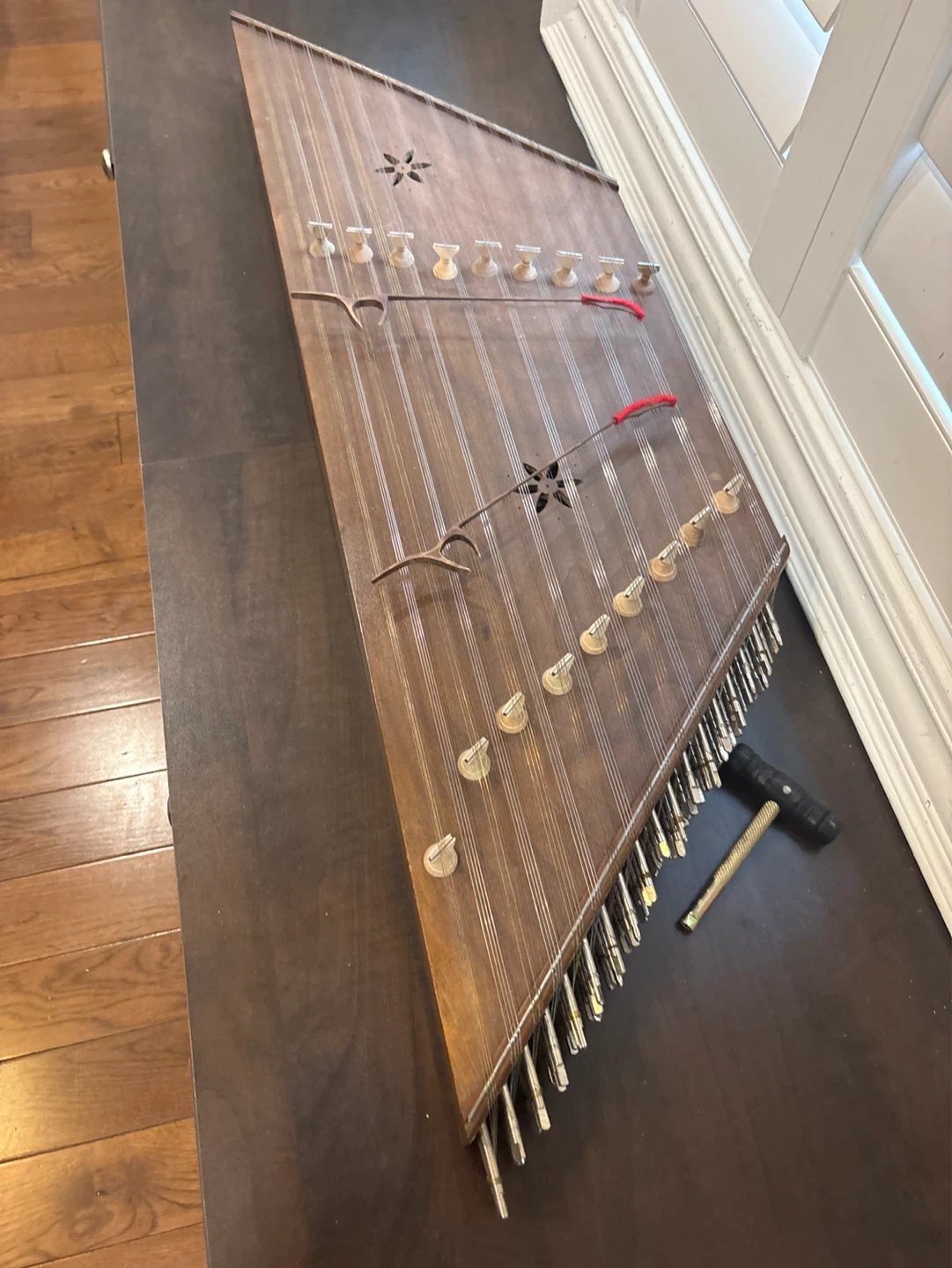 Wooden Dulcimer with Hammers - photo 2