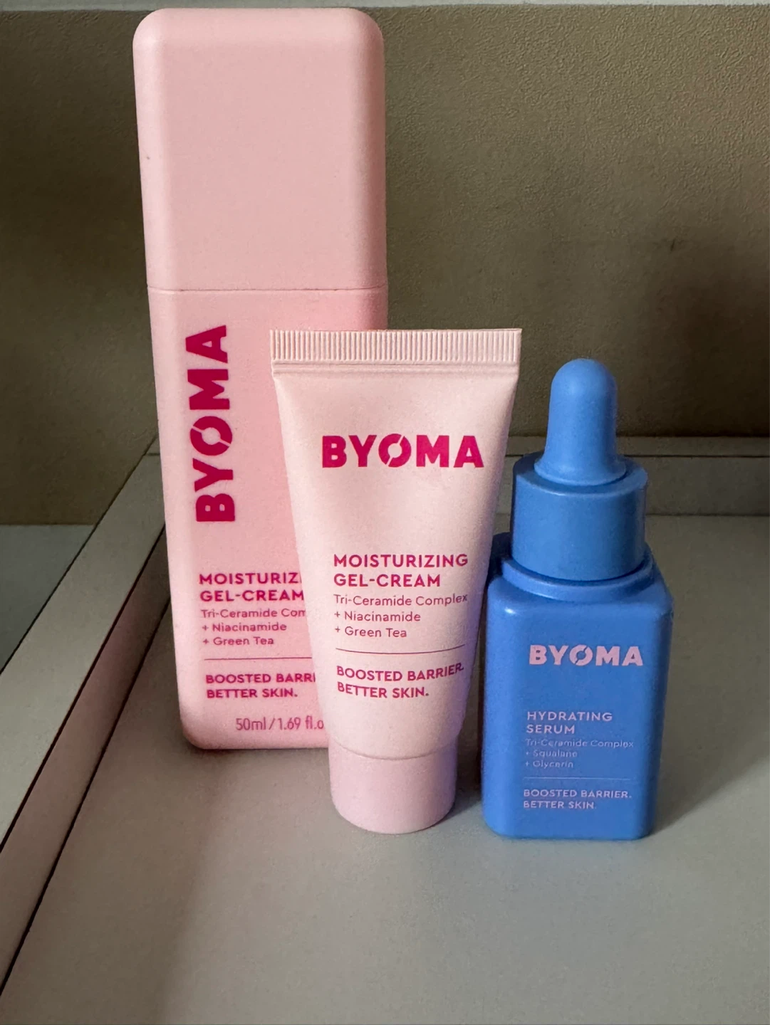 BYOMA Moisturizing Gel-Cream & Hydrating Serum Set