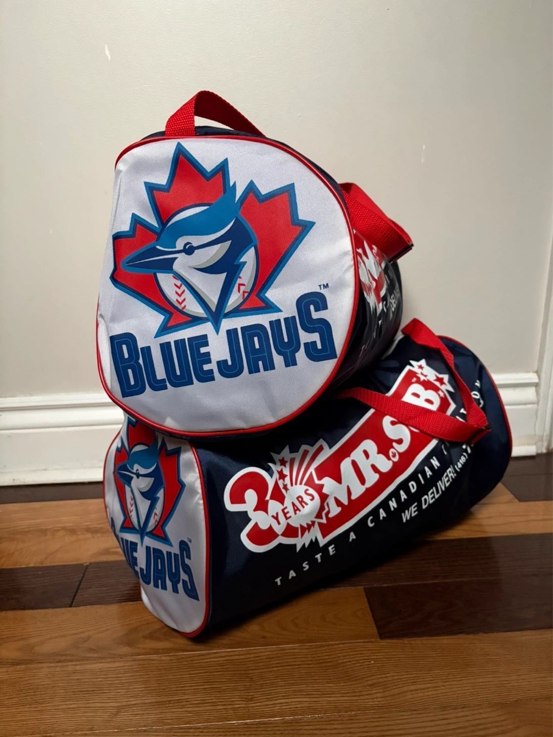 Vintage 1998 Toronto Blue Jays promo duffle bag MLB Mr Sub - photo 4