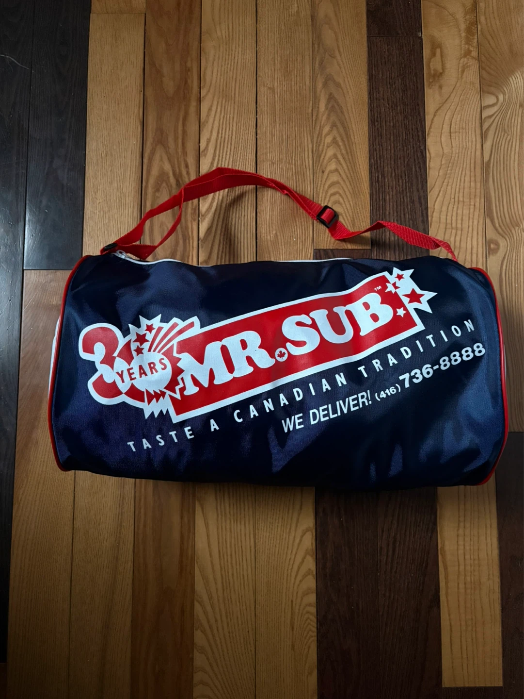 Vintage 1998 Toronto Blue Jays promo duffle bag MLB Mr Sub - photo 3
