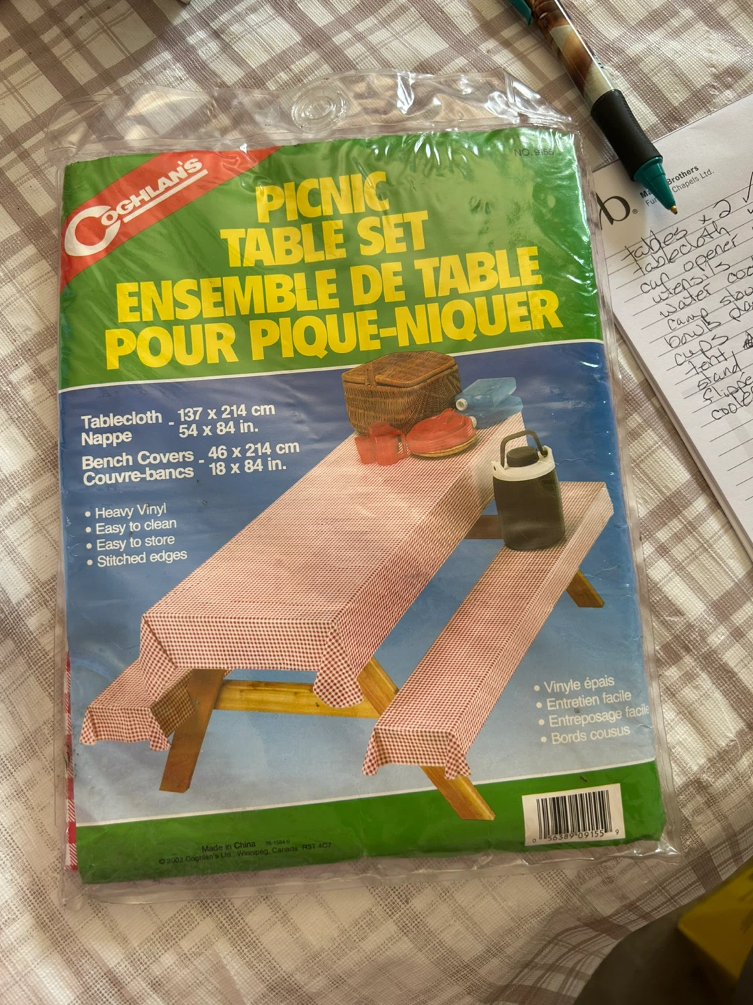 Coghlan's Picnic Table Set with Bench Covers
