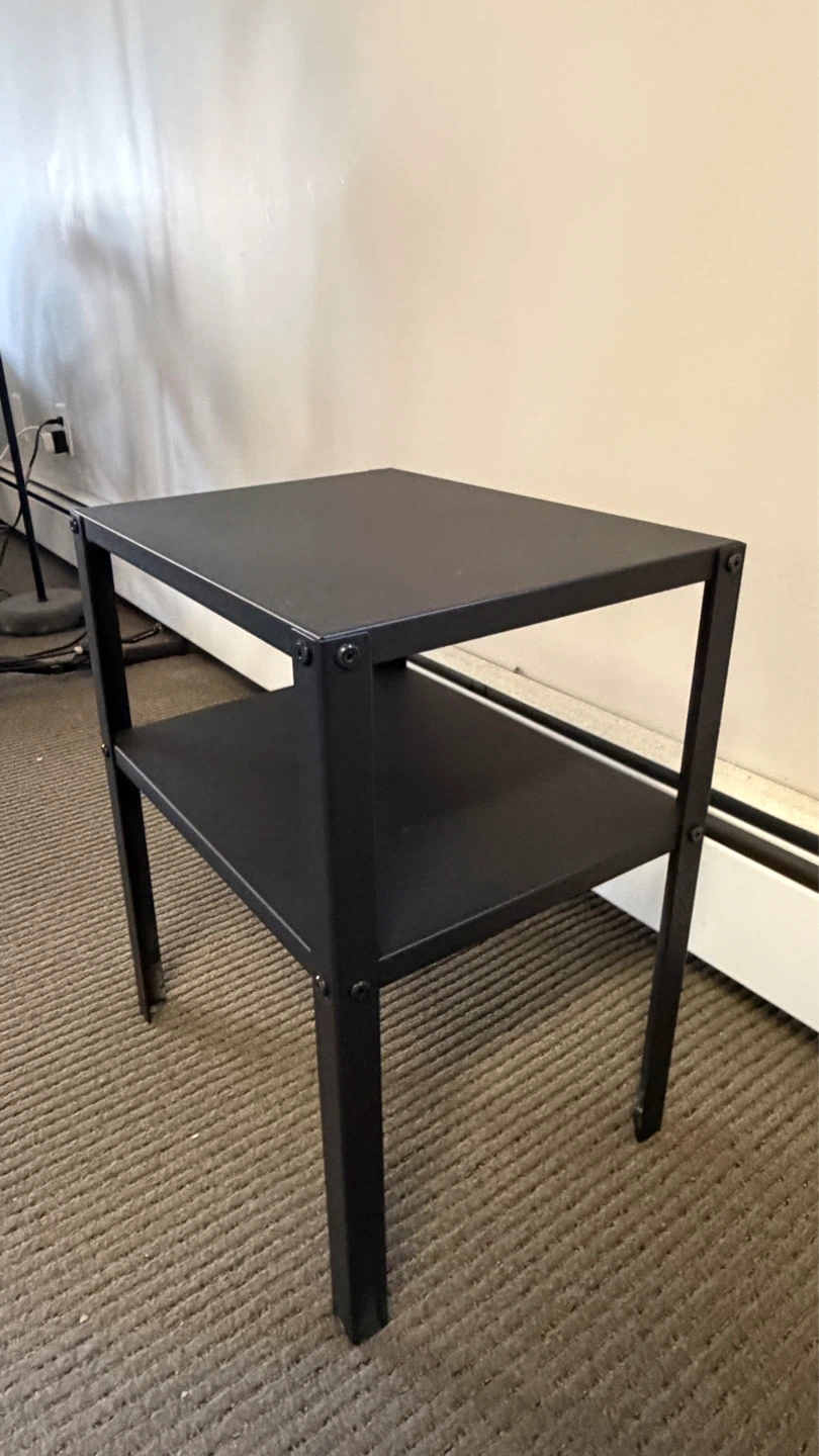 Black 2-Tier Side Table IKEA - photo 2