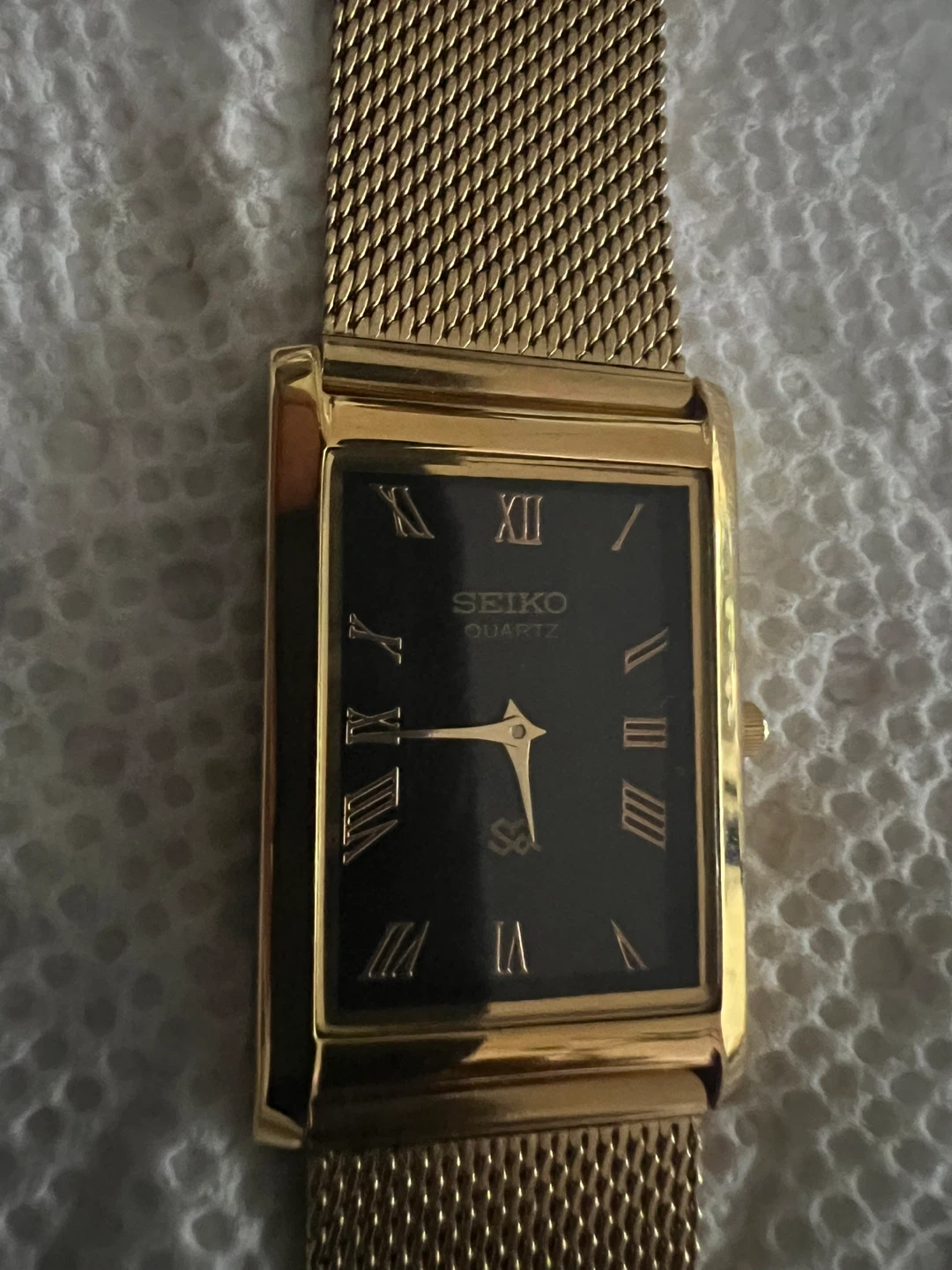 Seiko Quartz Rectangular Watch - Gold Tone - photo 4
