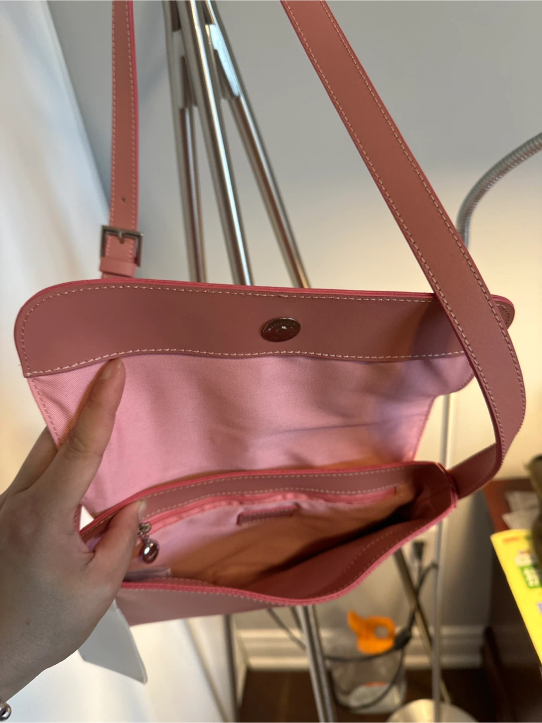 Agnès b. Pink Leather Shoulder Bag - photo 2