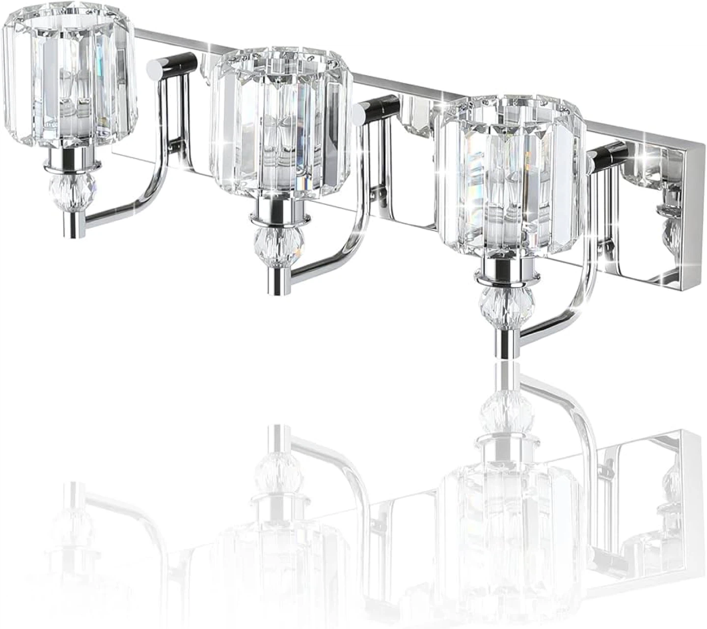 Ralbay Lighting 3-Light Crystal Vanity Light Fixture - photo 2