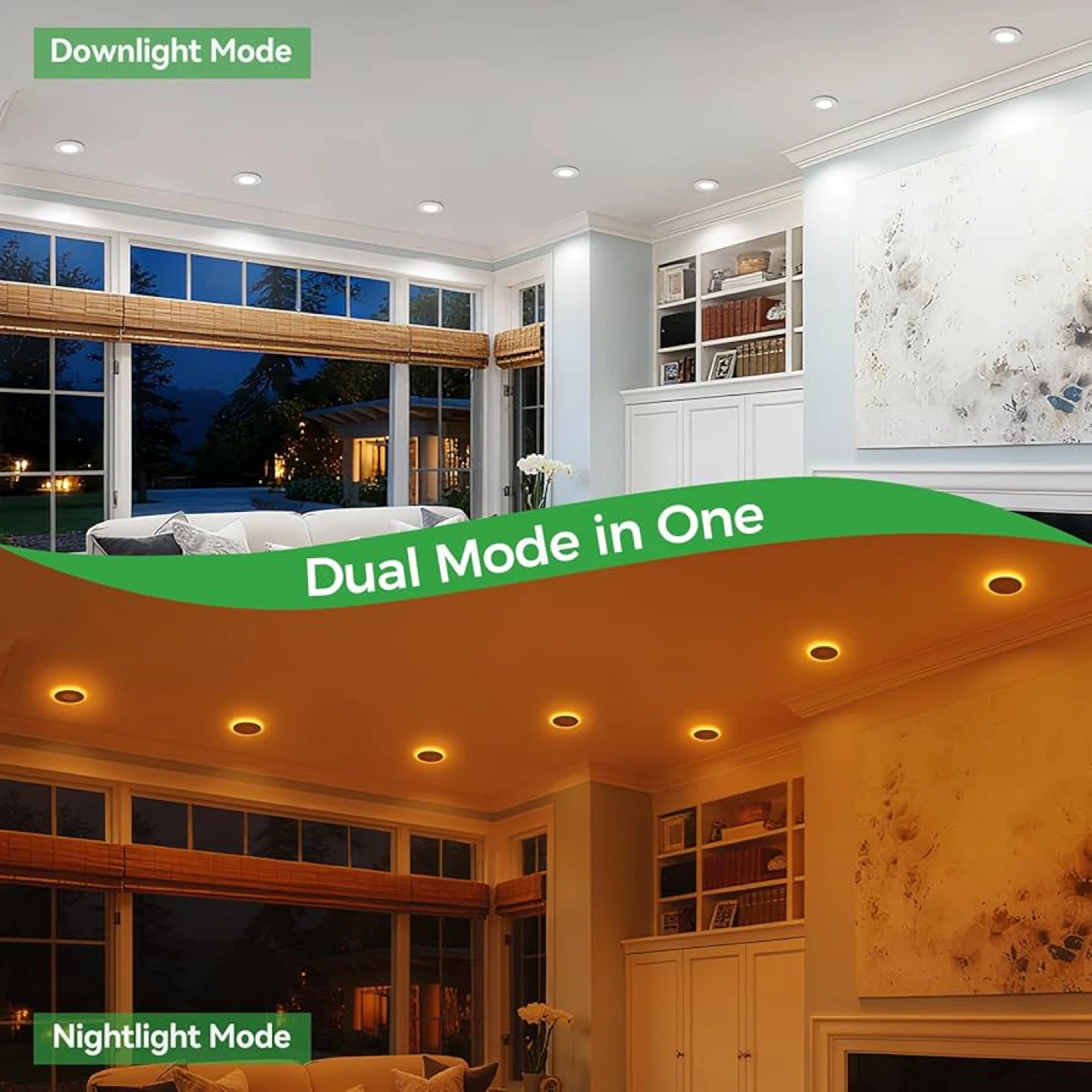 12 Pack 3” LED Downlights with Night Light Mode - photo 2