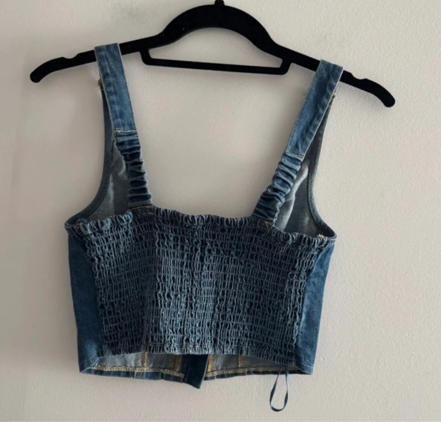 Y2K Lone Star - Denim Corset Top Size S - photo 2