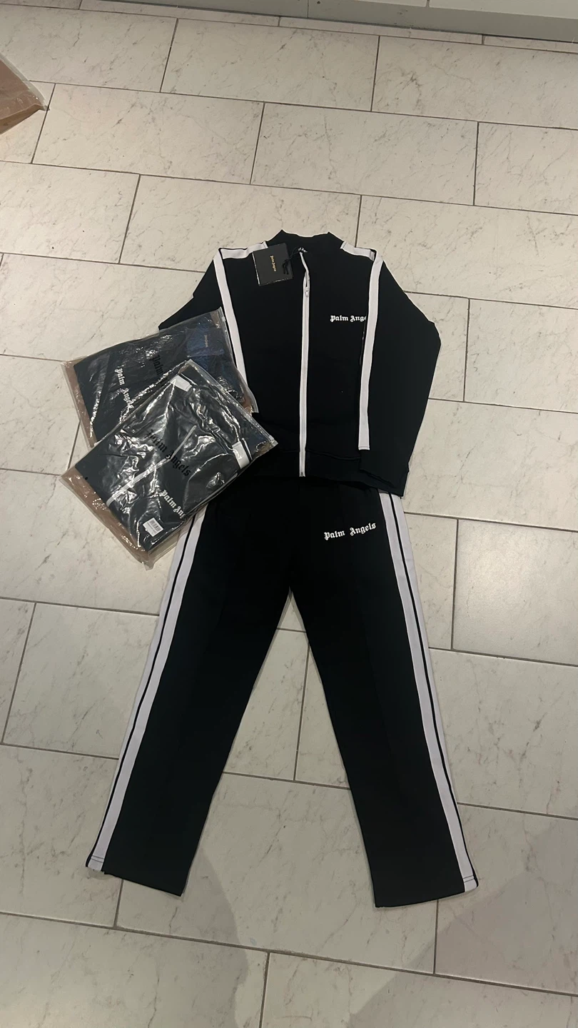 Palm Angels Black Tracksuit Set