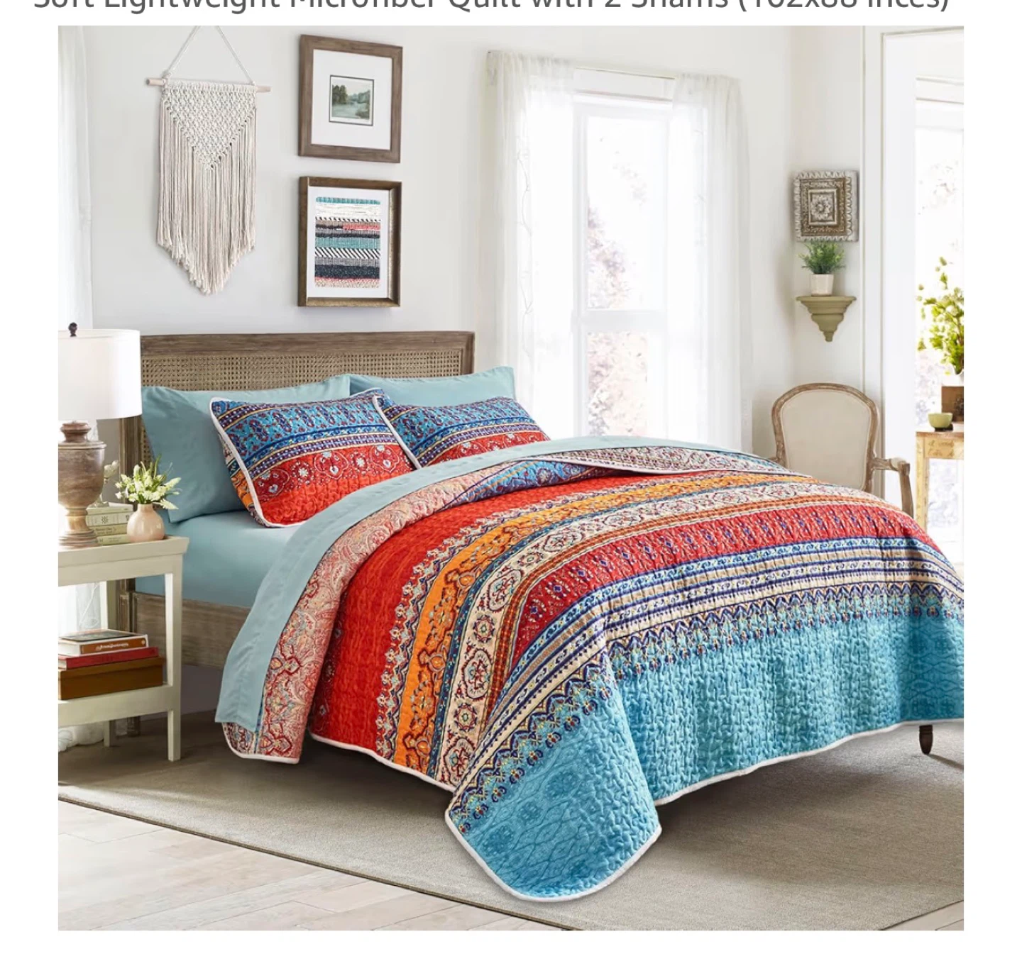 3 pcs Bohemian Quilt Set - photo 2