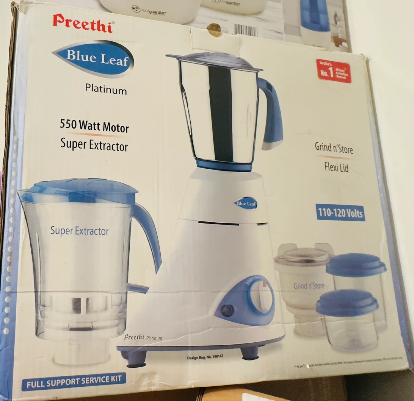 Preethi Blue Leaf Platinum Mixer Grinder