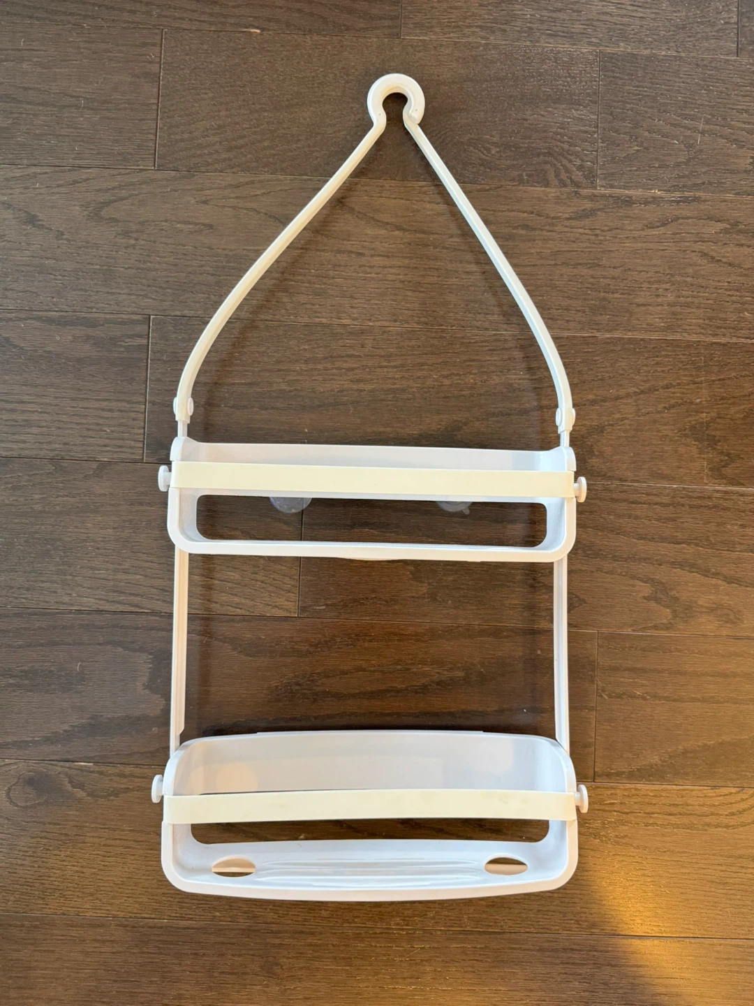 White 2-Tier Hanging Shower Caddy