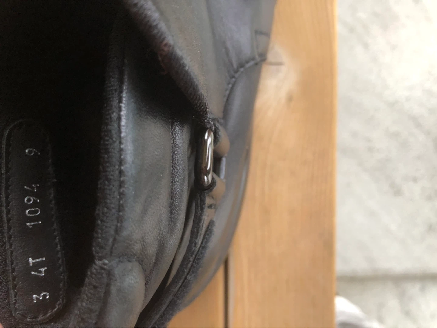 Prada Black Leather Ankle Boots Size 37 - photo 4