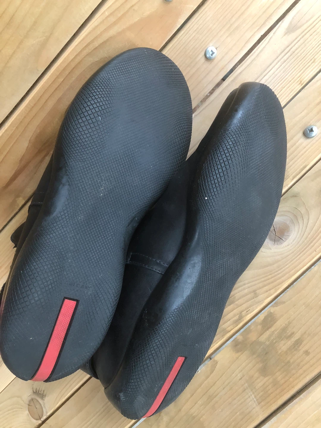 Prada Black Leather Ankle Boots Size 37 - photo 2