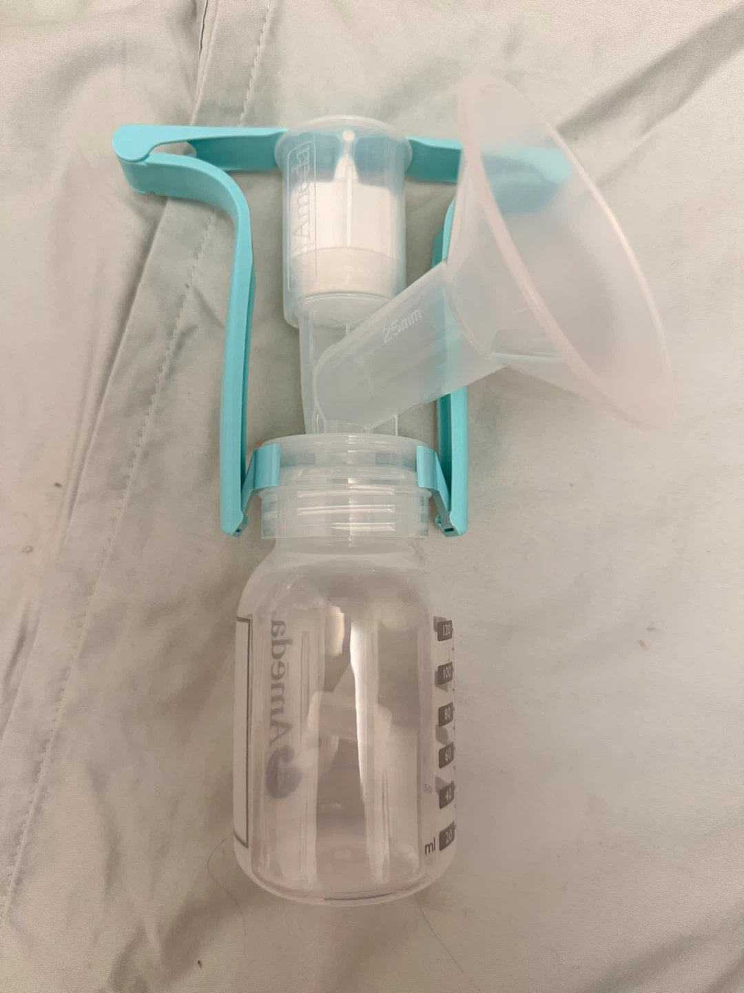 Ameda Breast Pump Flange and Bottle Set 25mm