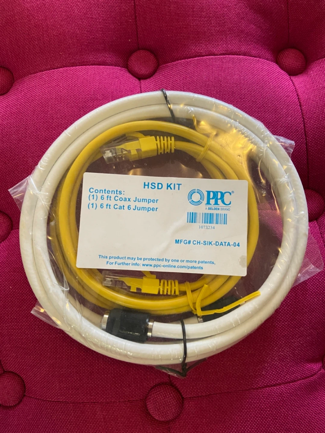 PPC HSD Kit - 6ft Coax Jumper & 6ft Cat 6 Jumper