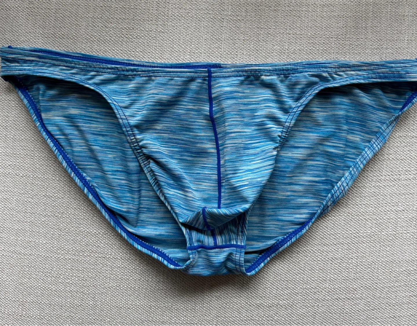 Men's Underwear -  Blue Striped Briefs